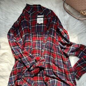American Eagle Plaid Sweater
